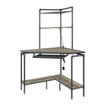 Me Corner Office Desk - Gunmetal