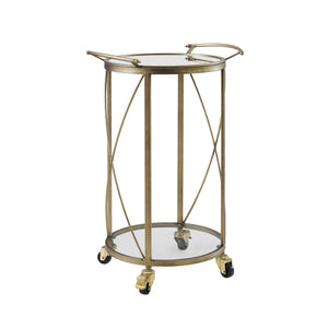 Jami Round Bar Cart - Gold