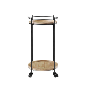 Eliya Round Bar Cart - Black