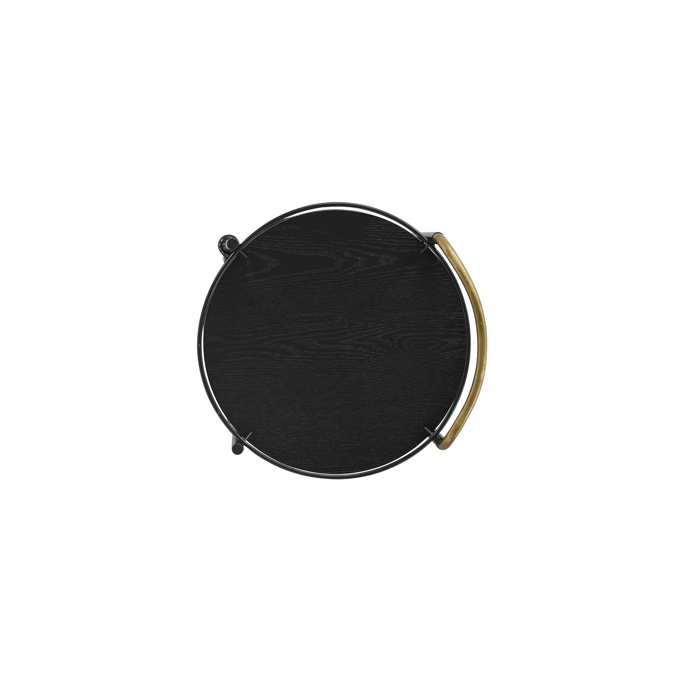 Emmie Round Bar Cart - Black