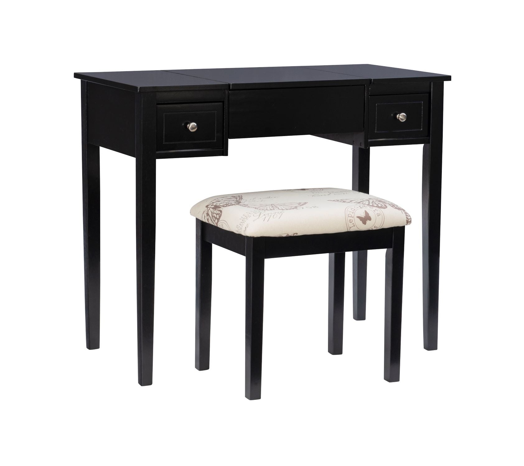 Virginia 2-Piece Vanity Set - Black