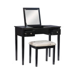 Virginia 2-Piece Vanity Set - Black