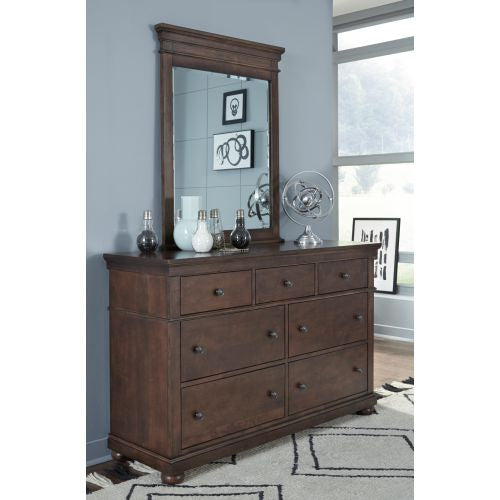 Canterbury 7 Drawer Dresser - Warm Cherry