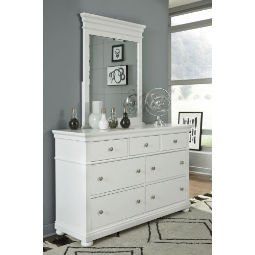 Canterbury Mirror - Natural White