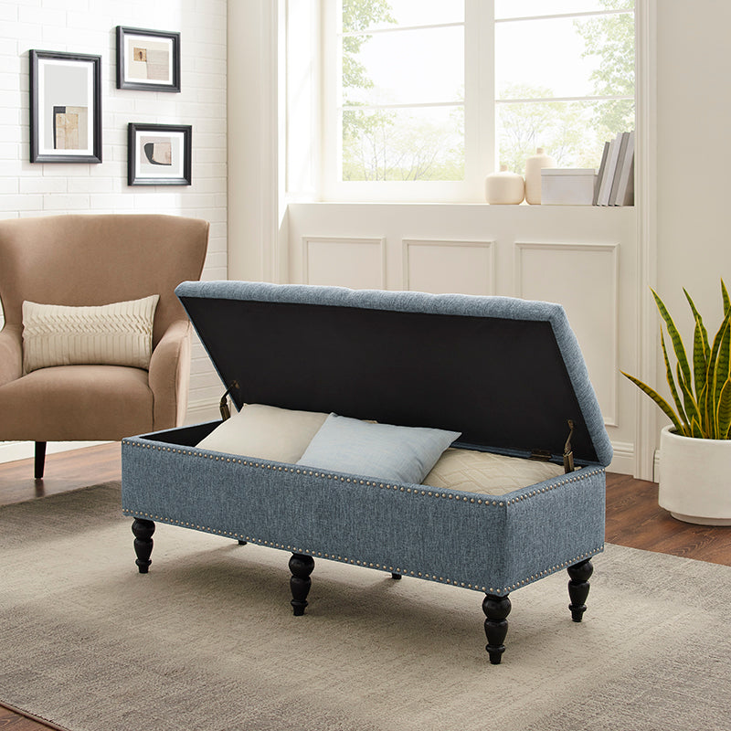Faye Ottoman - Blue