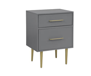 Valerie Glam Table de nuit – gris foncé