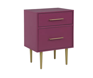 Valerie Glam Table de nuit – framboise