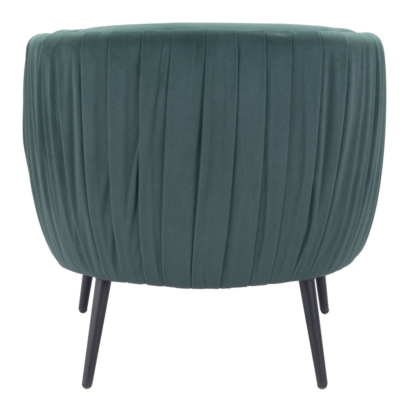 Zurri Modern Pleated Accent Chair - Bottle Green