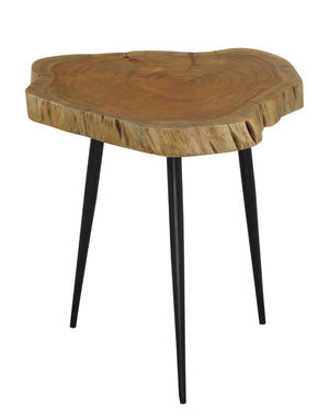 Aster Accent Table - Oak and Black