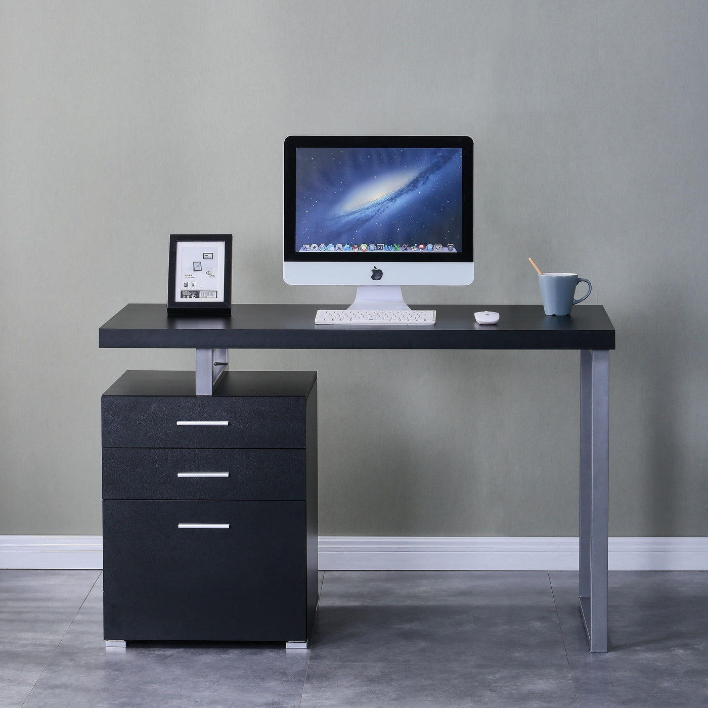 Alecia Office Desk - Black