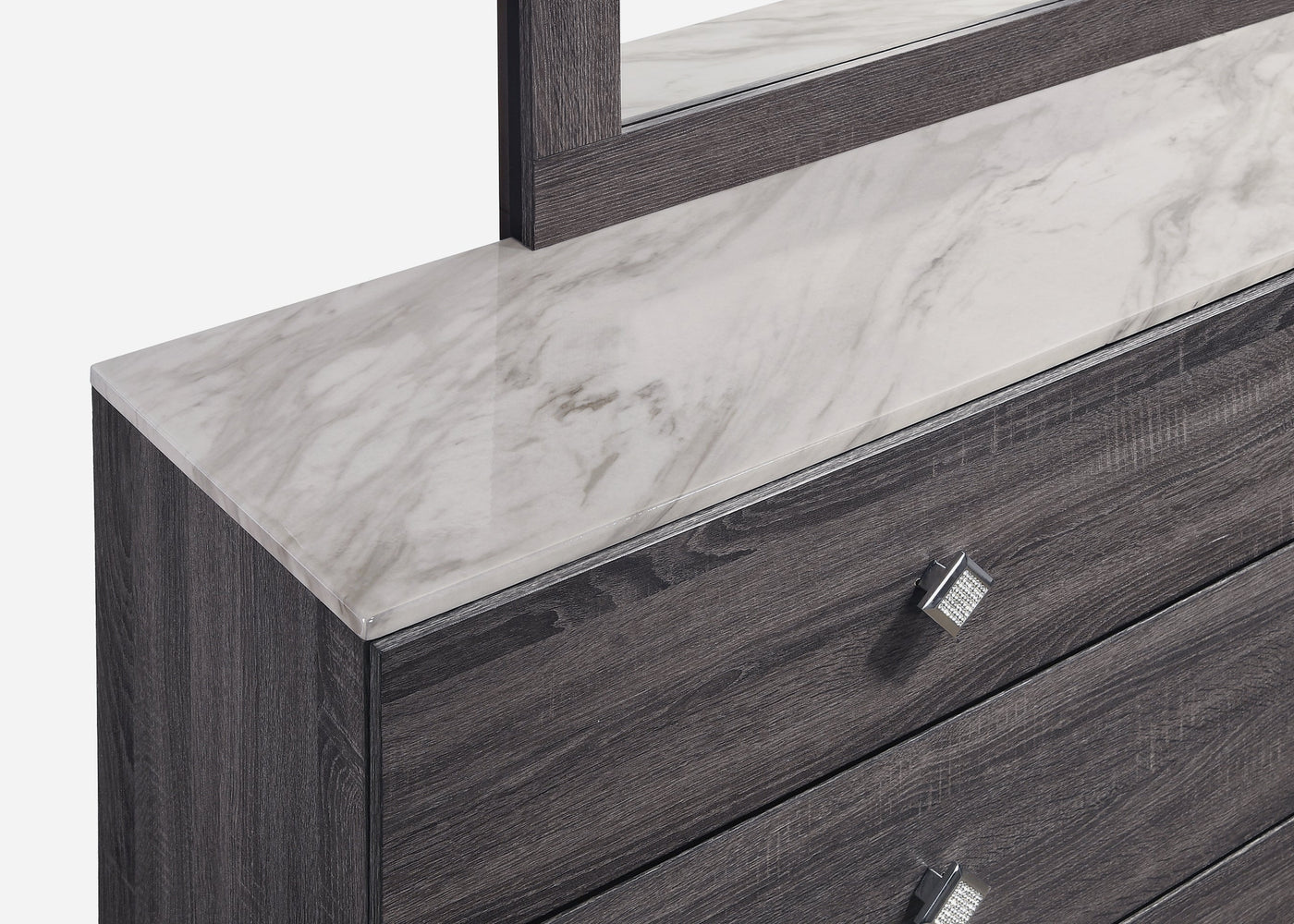 Amber 6-Piece Queen Bedroom Package - Grey, Black