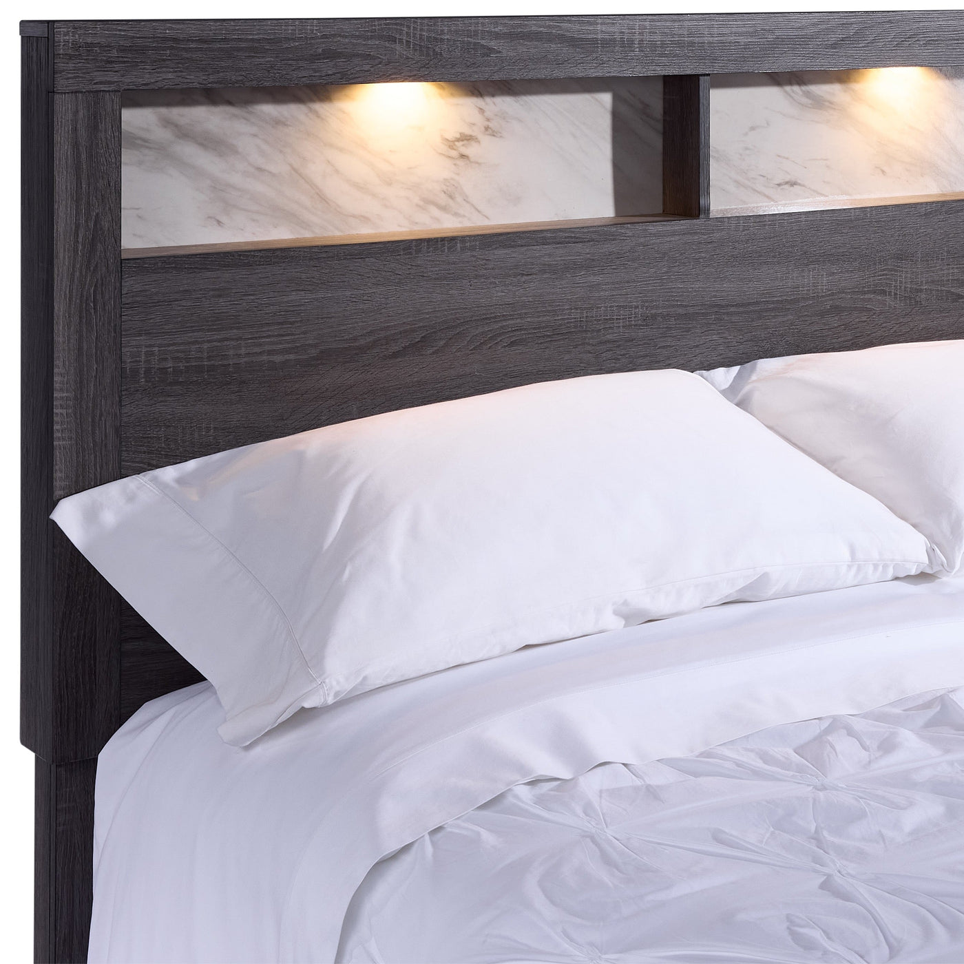 Amber 3-Piece Queen Bed - Grey, Black