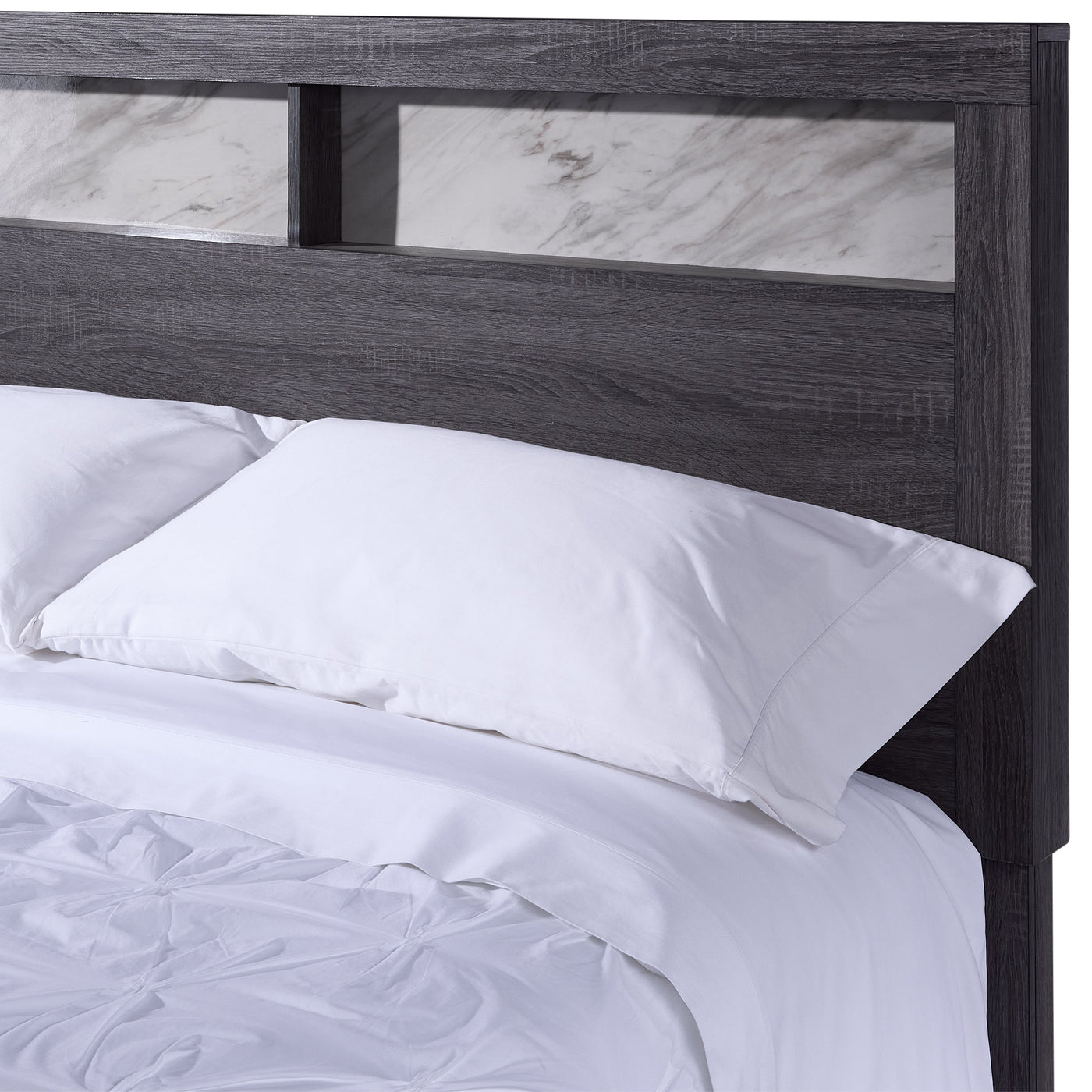 Amber 3-Piece Queen Bed - Grey, Black