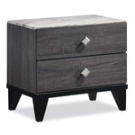 Amber Night Table - Grey, Black