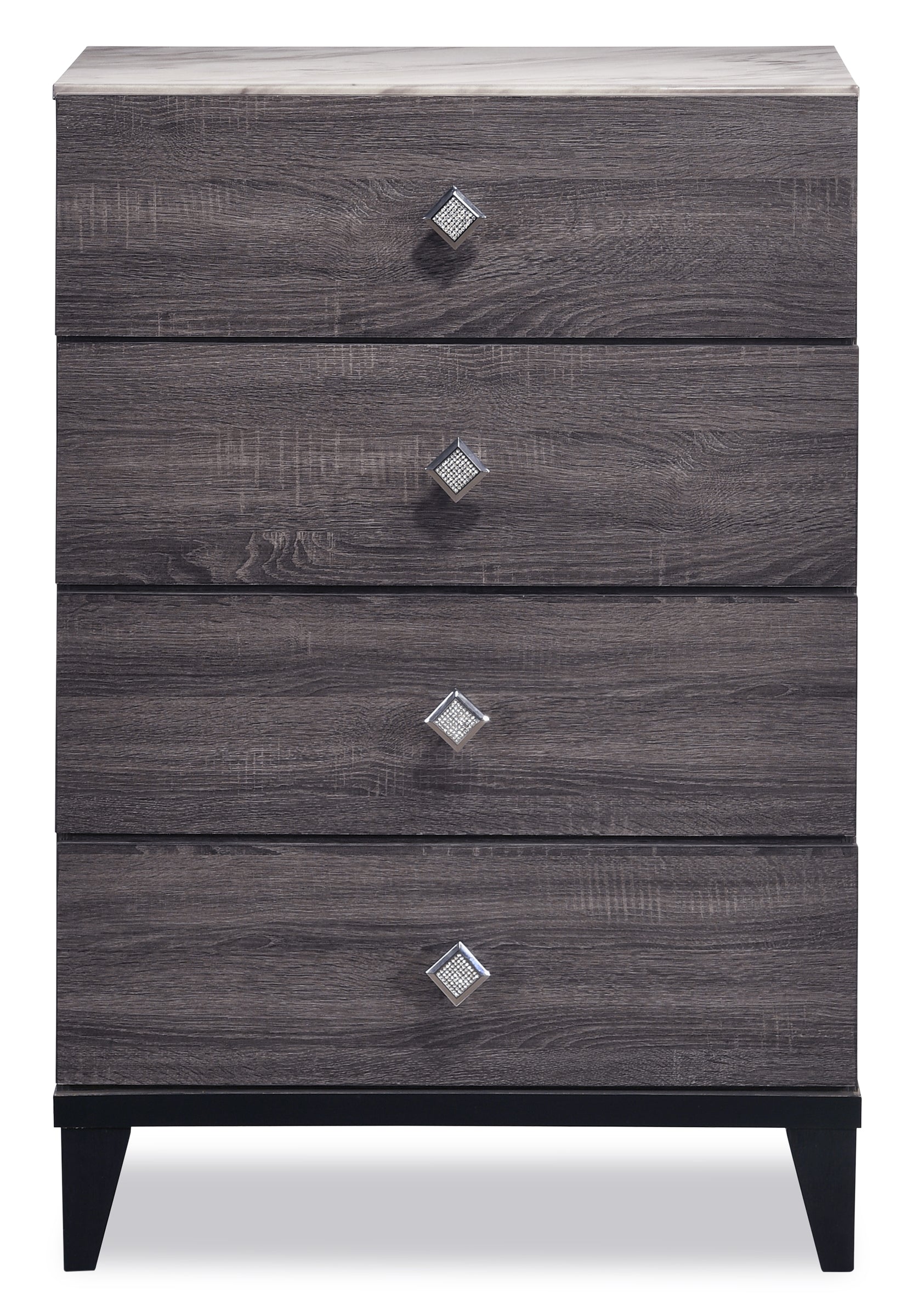 Amber 5-Piece Queen Bedroom Package - Grey, Black