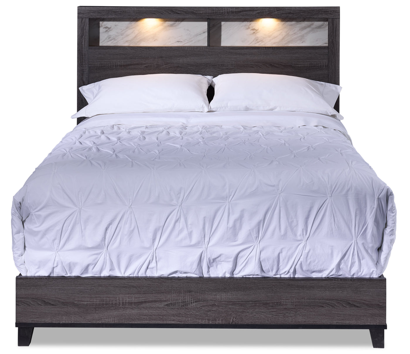 Amber 6-Piece Queen Bedroom Package - Grey, Black