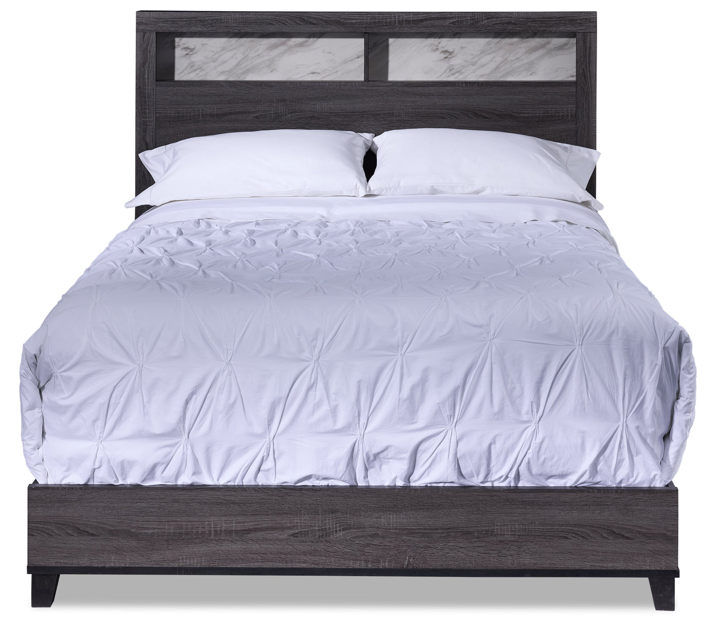 Amber 3-Piece Queen Bed - Grey, Black
