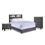 Amber 5-Piece King Bedroom Package - Grey, Black