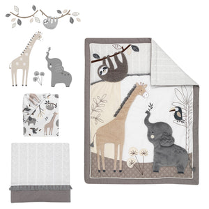 Baby Jungle 4-Piece Bedding Set