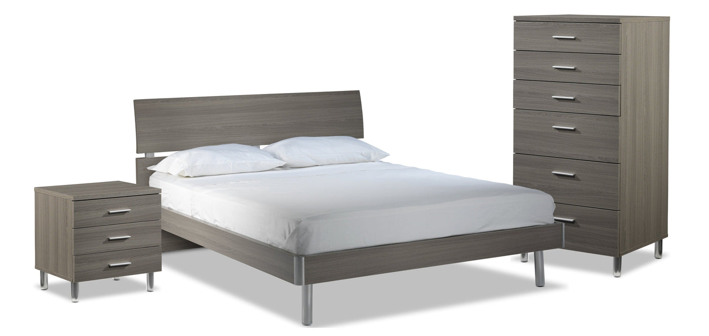 Bellmar 5-Piece Queen Bedroom Package - Grey