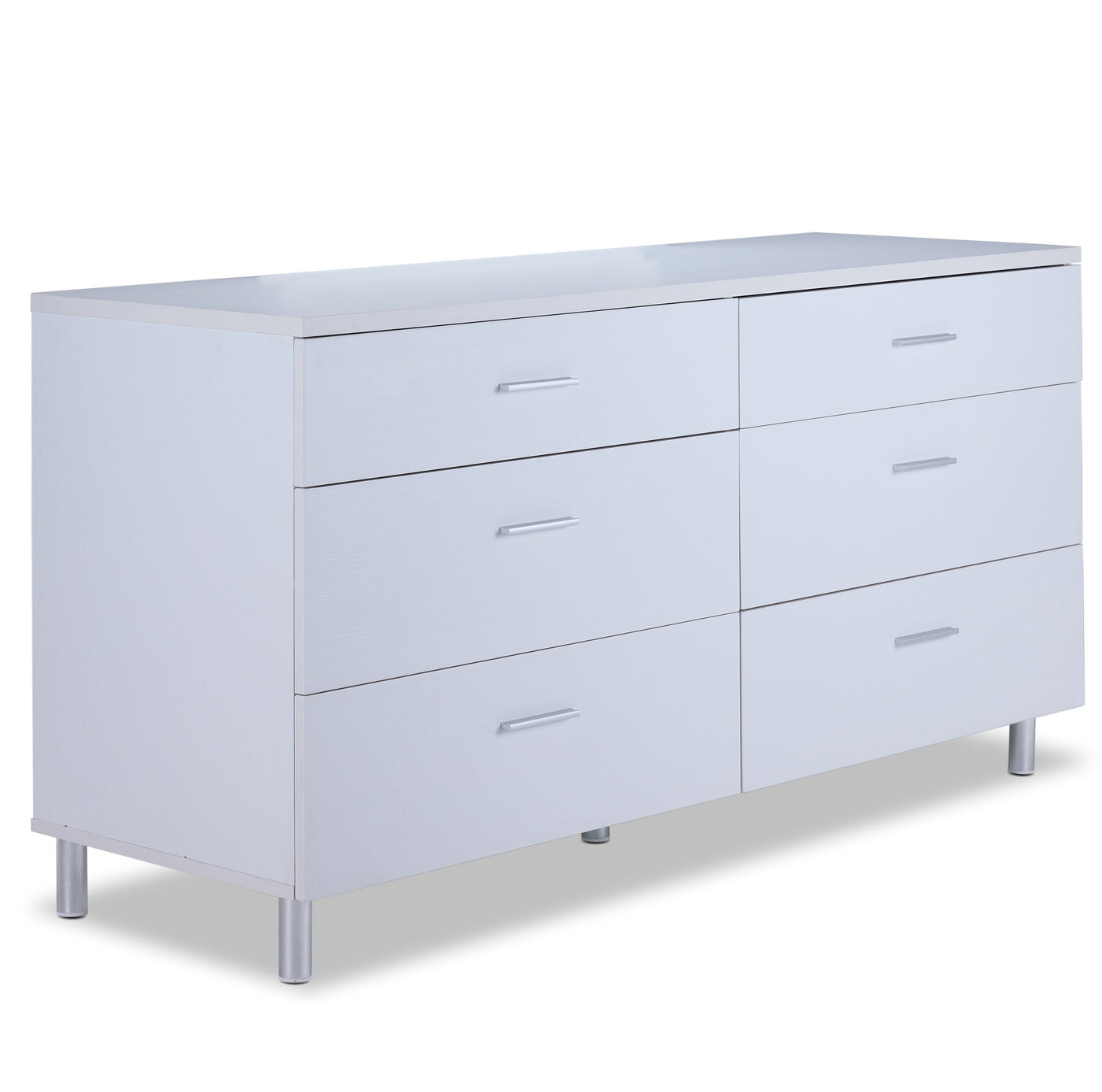 Bellmar 6 Drawer Dresser - White