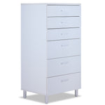 Bellmar 6 Drawer Chest - White