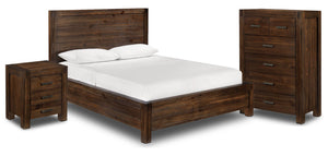 Birmingham 5-Piece Queen Bedroom Package - Dark Oak