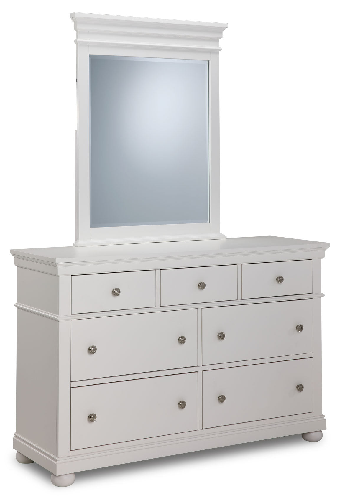 Canterbury Mirror - Natural White