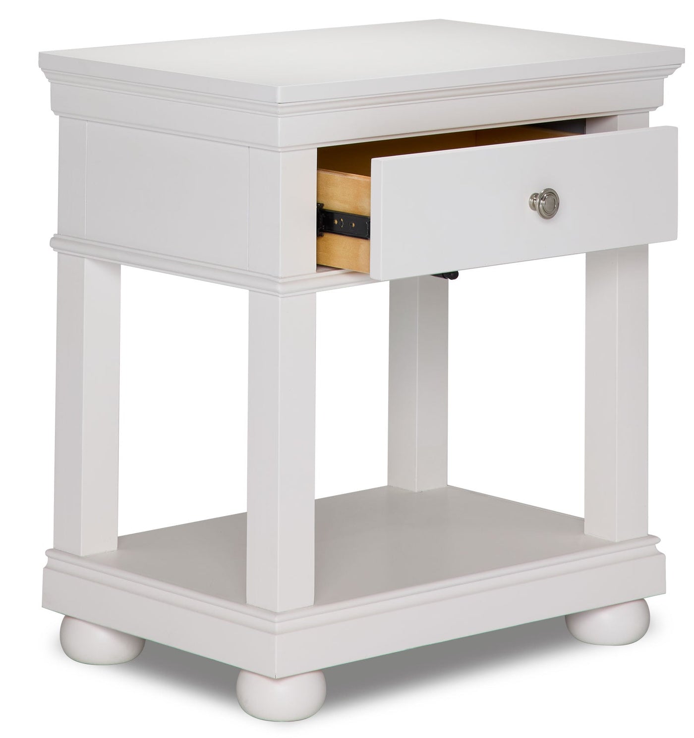 Canterbury Night Table - Natural White