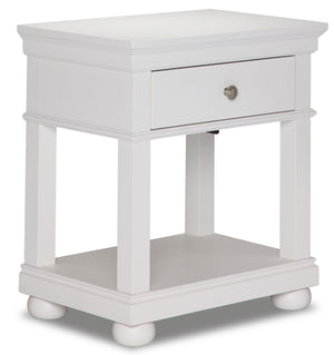 Canterbury Table de nuit – blanc naturel