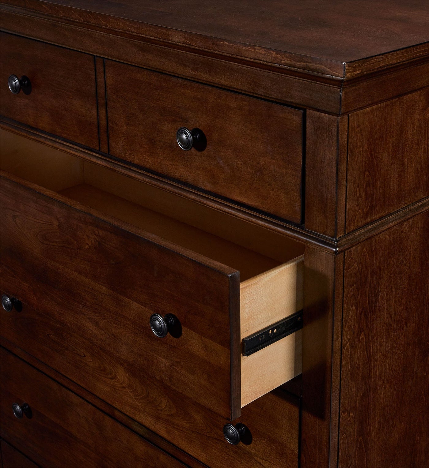 Canterbury 5 Drawer Chest - Warm Cherry