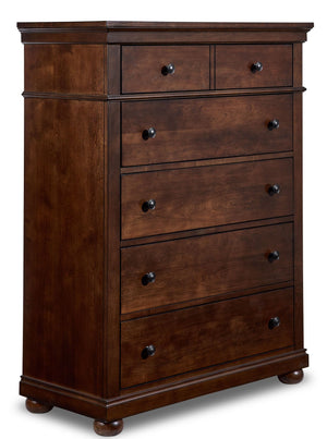 Canterbury 5 Drawer Chest - Warm Cherry