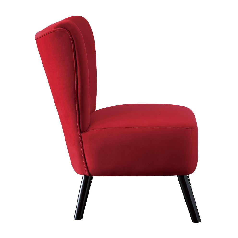 Mimi Accent Chair - Red Velvet