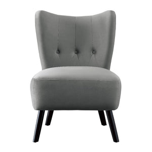 Mimi Accent Chair - Grey Velvet