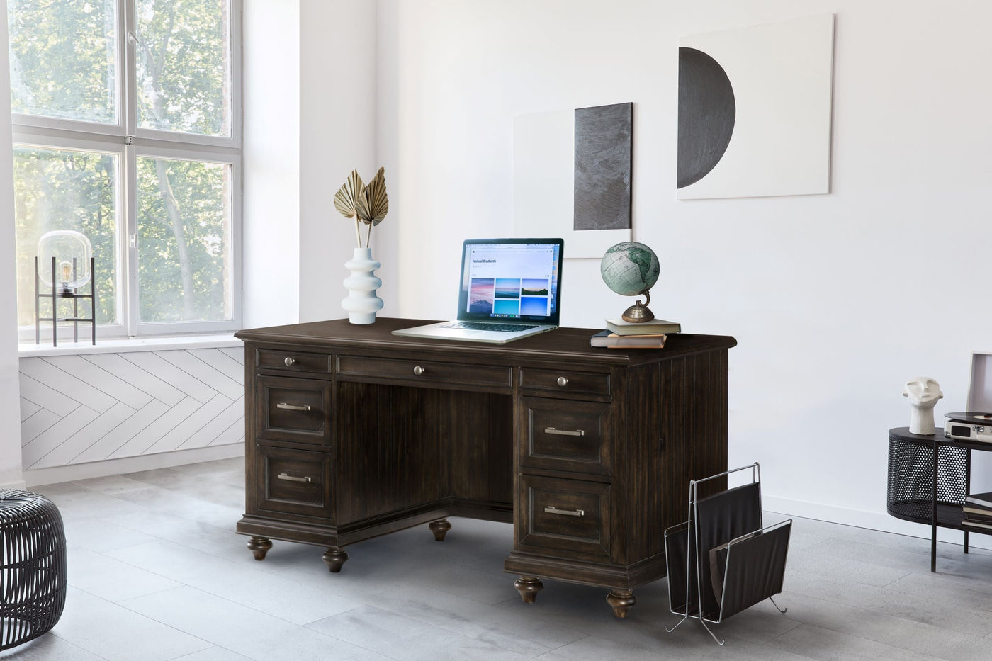 Cardano Executive Desk - Brown