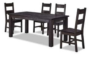 Cottage 5-Piece Dining Set - Grey