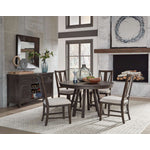Westley Falls 5-Piece Round Dining Set - Brown
