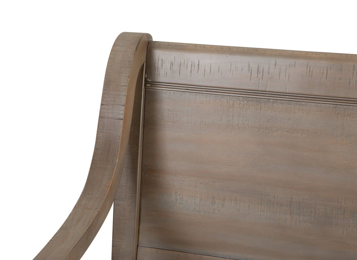 Paxton Place Bench With Back and Storage - Grayish Brown