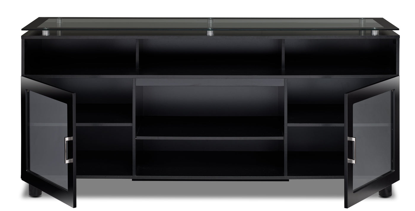 Damien Flat Panel Television Stand - Black