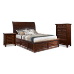 Eden 5-Piece Queen Storage Bedroom Package - Dark Brown
