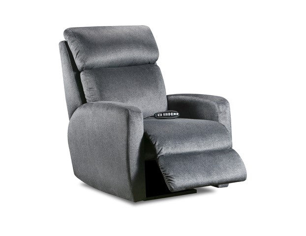 Emmett Power Recliner with Massage and Heat - Grey and Charcoal