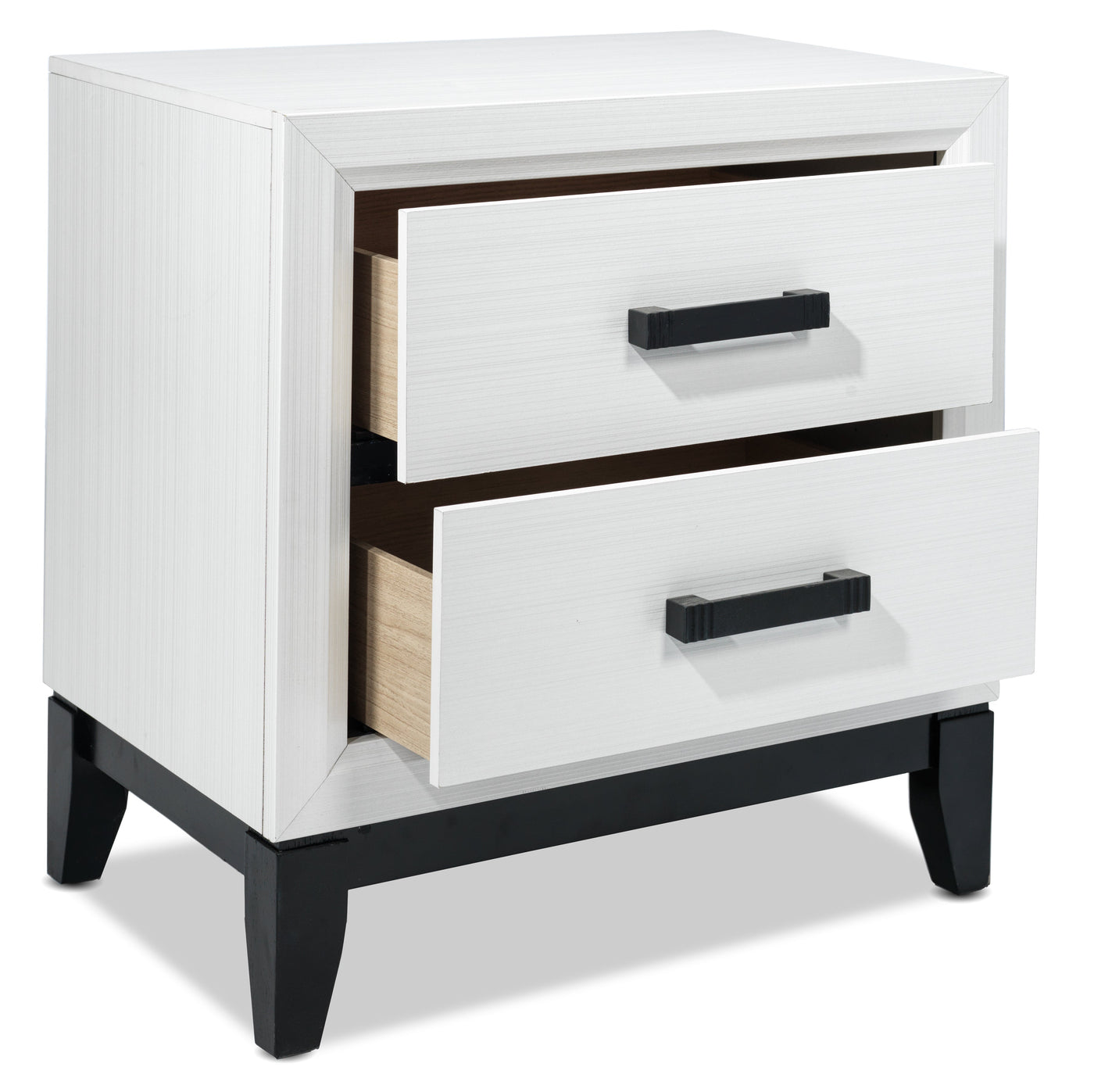 Frost 5-Piece Queen Bedroom Package - White, Black