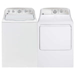GE White Top-Load Washer (4.9 cu. ft.) & Gas Dryer (7.2 cu. ft.) - GTW490BMRWS/GTD40GBMRWS