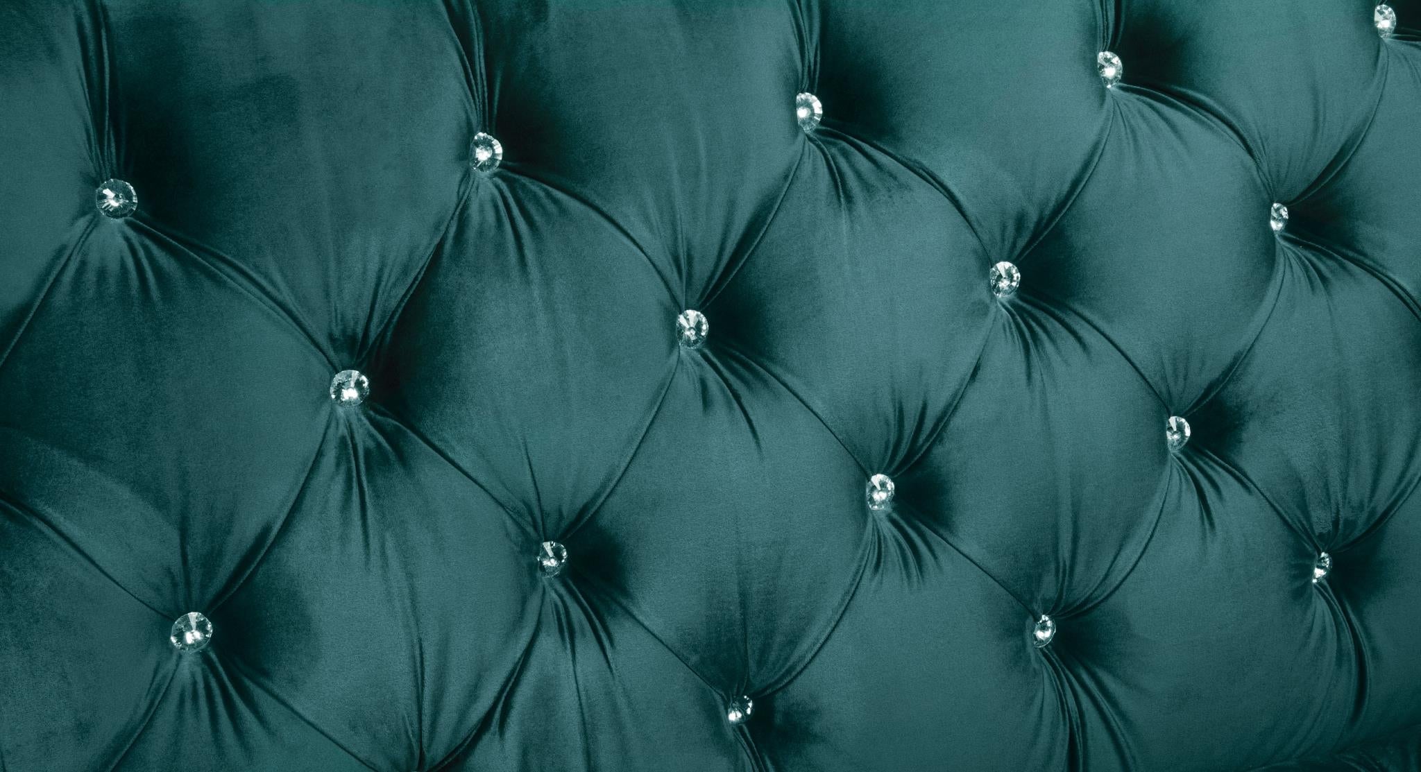 Ryo Tufted Velvet Sofa - Teal