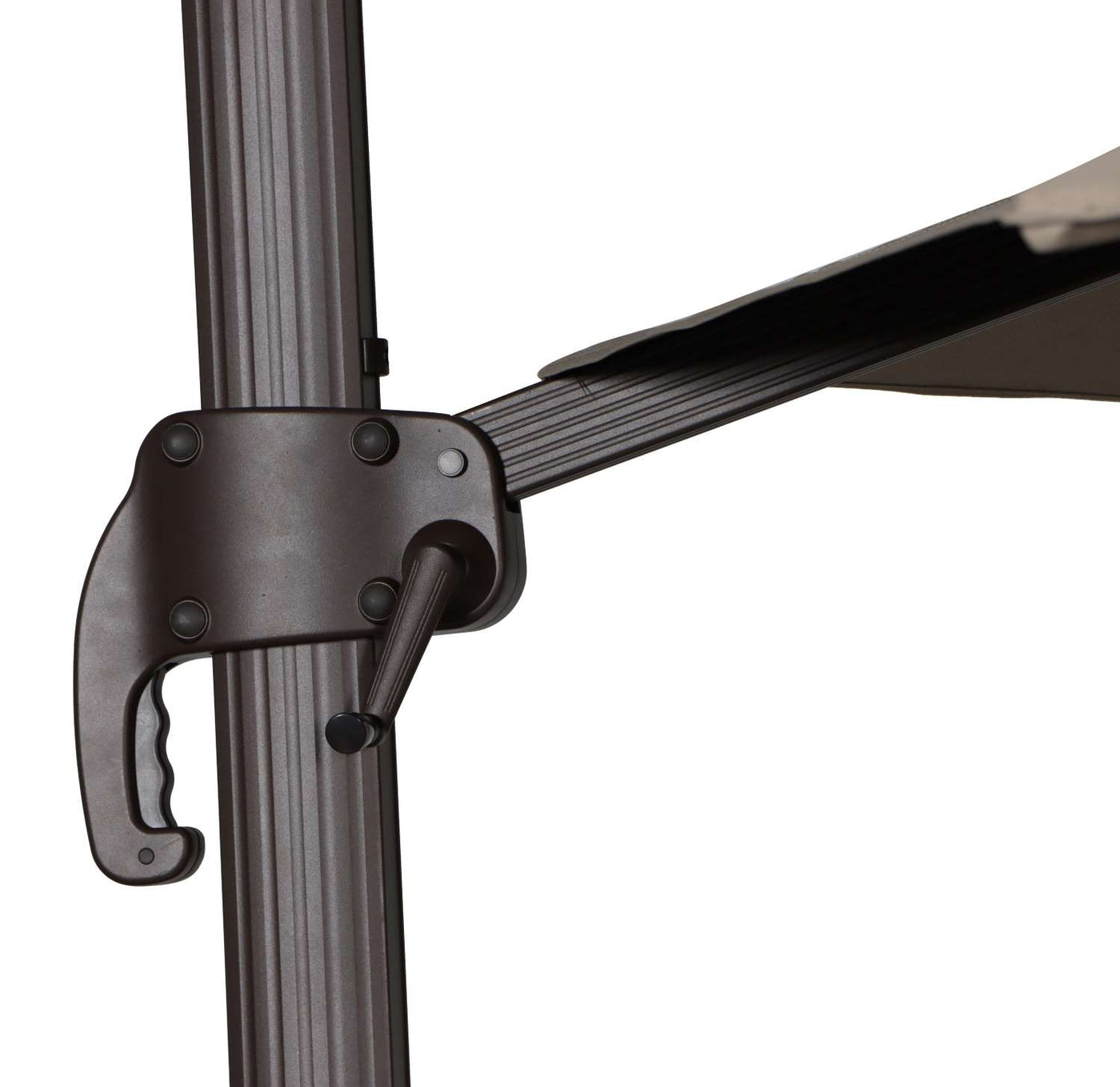 Sunrio Cantilever 11' Umbrella - Taupe, Chocolate