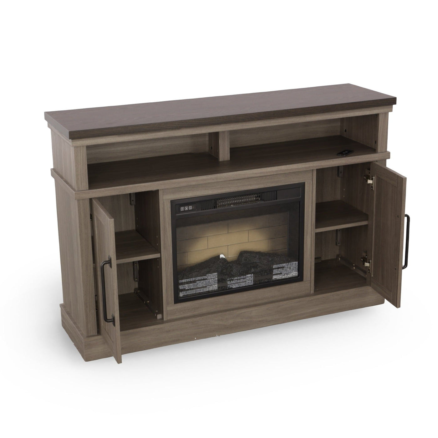 Heartland Fireplace TV Stand - Grey