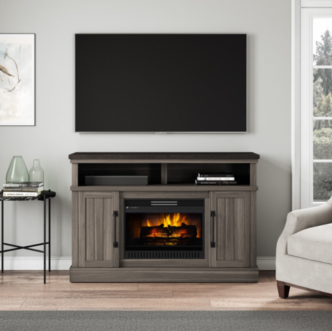 Heartland Fireplace TV Stand - Grey