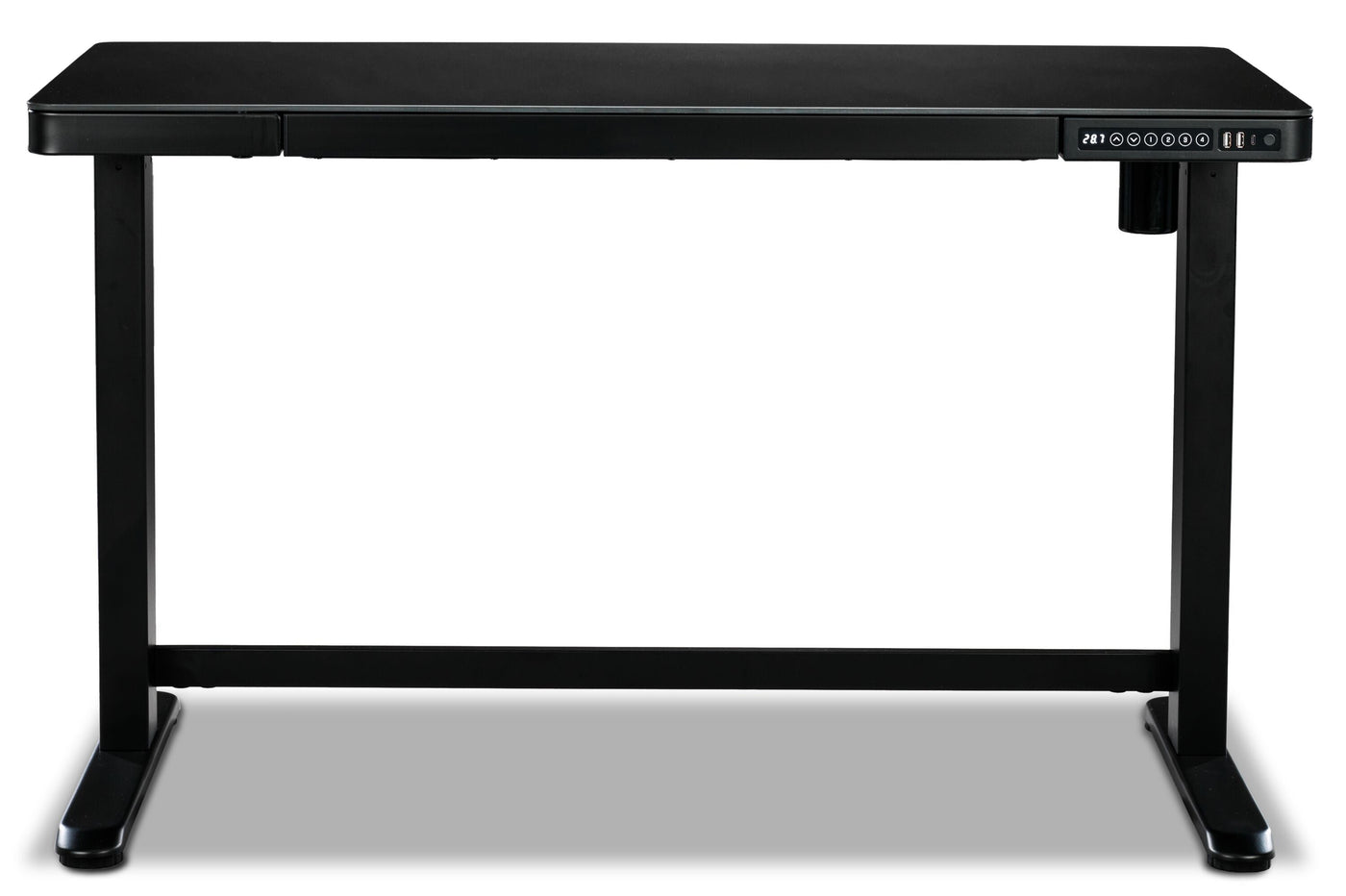Maddox Adjustable Height Desk - Black
