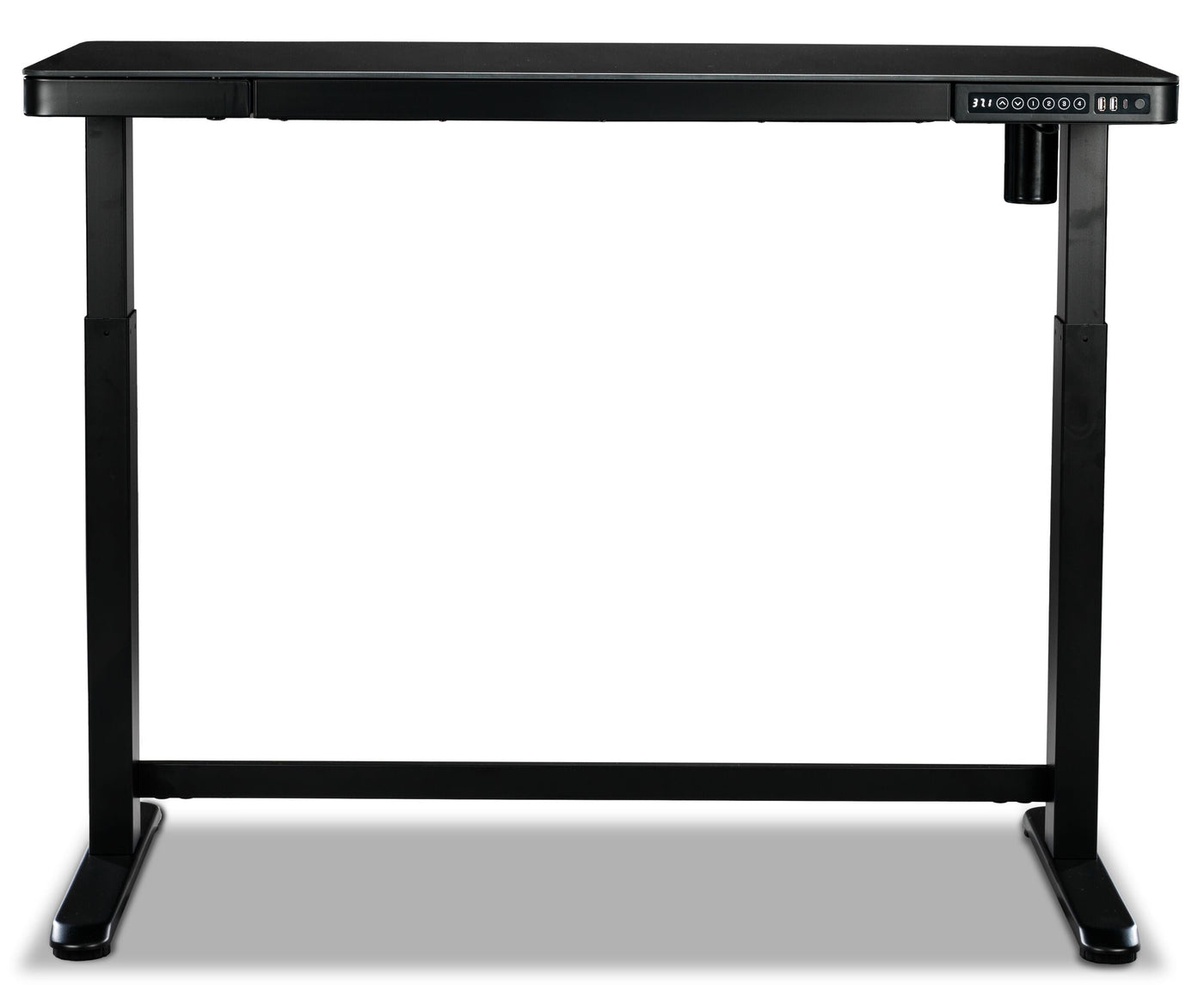 Maddox Adjustable Height Desk - Black