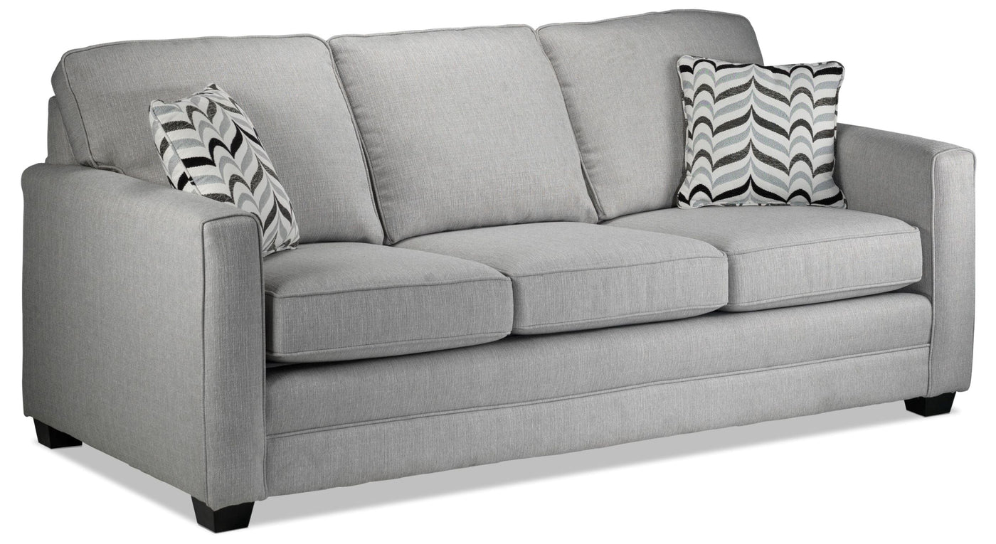 Penelope Sofa and Chair and a Half Set - Grey
